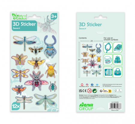 Abtibilduri 3D - Insecte, colectia Creatii Naturale [3]