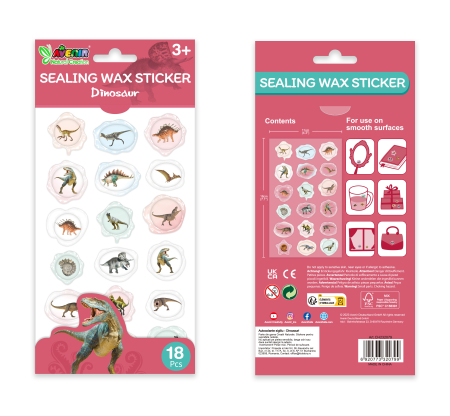 Abtibilduri imitatie sigiliu - Dinozauri, colectia Creatii Naturale [3]