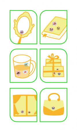 Abtibilduri imitatie sigiliu - Flori, colectia Creatii Naturale [3]