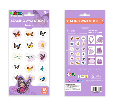 Abtibilduri imitatie sigiliu - Insecte, colectia Creatii Naturale [5]