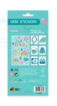 Abtibilduri pietre stralucitoare - Curcubee [2]