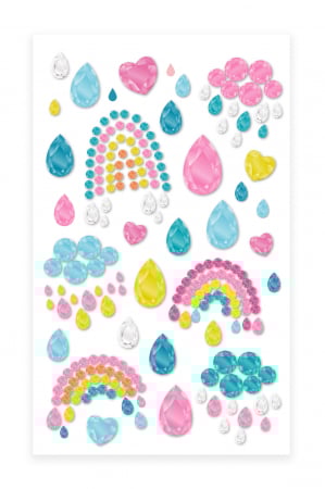 Abtibilduri pietre stralucitoare - Curcubee [1]