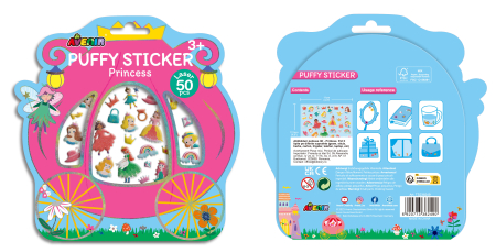 Abtibilduri pufoase 3D - Printesa [4]