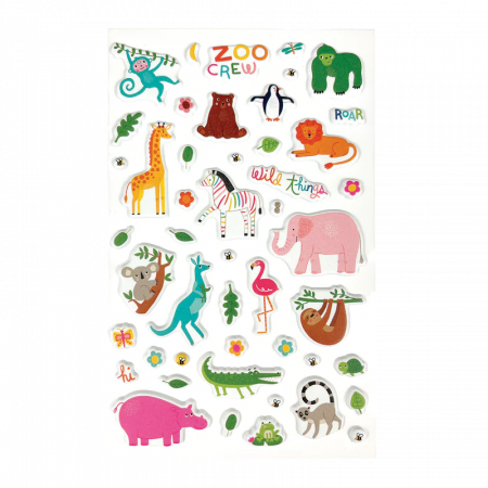 Abtibilduri pufoase Stickiville Zoo Crew [2]