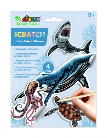 Jocuri creative - Abtibilduri razuibile - Animale subacvatice, colectia Creatii Naturale