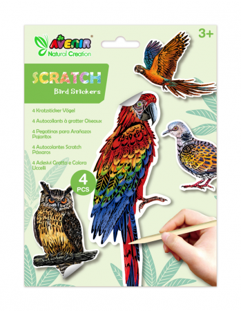 Jocuri creative - Abtibilduri razuibile - Pasari, colectia Creatii Naturale