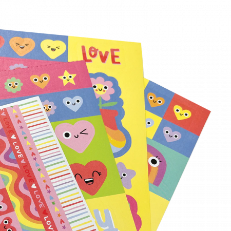 Abtibilduri Stickiville Happy Hearts - 10 pagini [2]