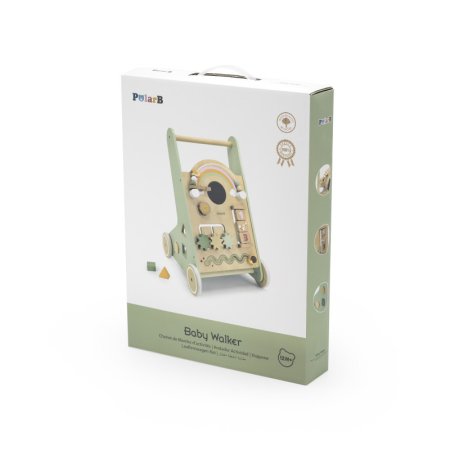 Antemergator verde cu activitati Montessori, PolarB Viga [2]