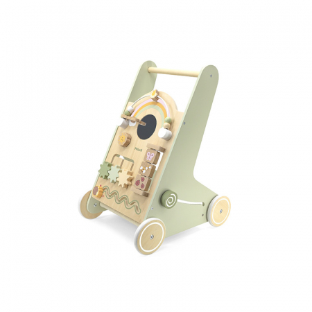 Antemergator verde cu activitati Montessori, PolarB Viga [2]