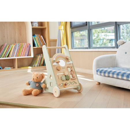 Antemergator verde cu activitati Montessori, PolarB Viga [3]