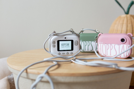 Aparat foto digital pentru copii cu functie de  printare instant- Hoppstar Artist Pink Blush [7]