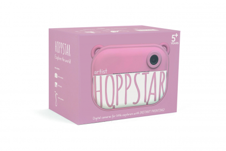 Aparat foto digital pentru copii cu functie de  printare instant- Hoppstar Artist Pink Blush [24]