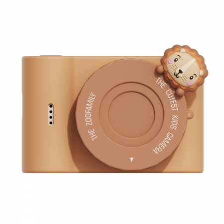 Cadouri Fete - Aparat foto video digital pentru copii, cu ecran tactic si camera selfie, Urban Zoo - Lion