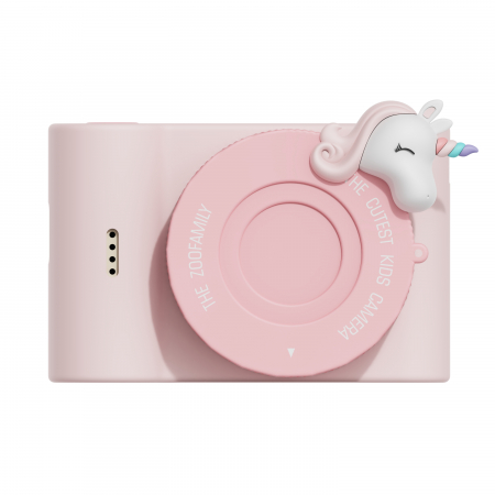 Cadouri Fete - Aparat foto video digital pentru copii, cu ecran tactic si camera selfie, Urban Zoo - Unicorn