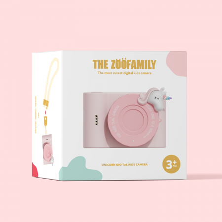 Aparat foto video digital pentru copii, cu ecran tactic si camera selfie, Urban Zoo - Unicorn [1]