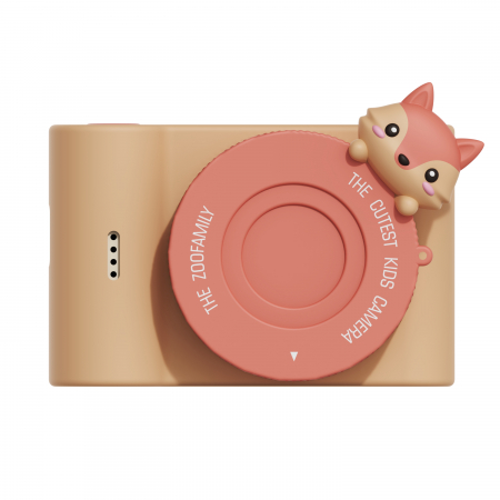 Cadouri Fete - Aparat foto video digital pentru copii, cu ecran tactic si camera selfie, Urban Zoo - Fox