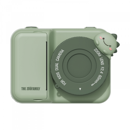 Cadouri Baieti - Aparat foto video digital pentru copii cu functie de printare instant Zoo print - Dino