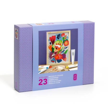 Varsta - Atelier creativ 23 pentru adulti Pictura Flori, Djeco