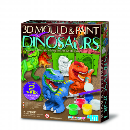 Arta - Atelier creativ 3D Modeleaza si picteaza - Dinozaur