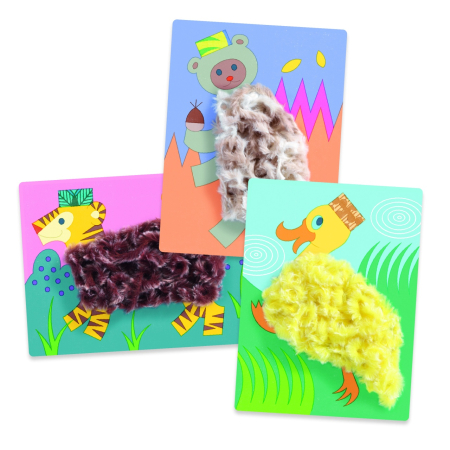 Atelier creativ Animalute cu caciulite, Djeco [2]