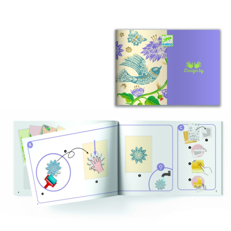 Atelier creativ de gravura Pasiune pentru flori, Djeco [4]