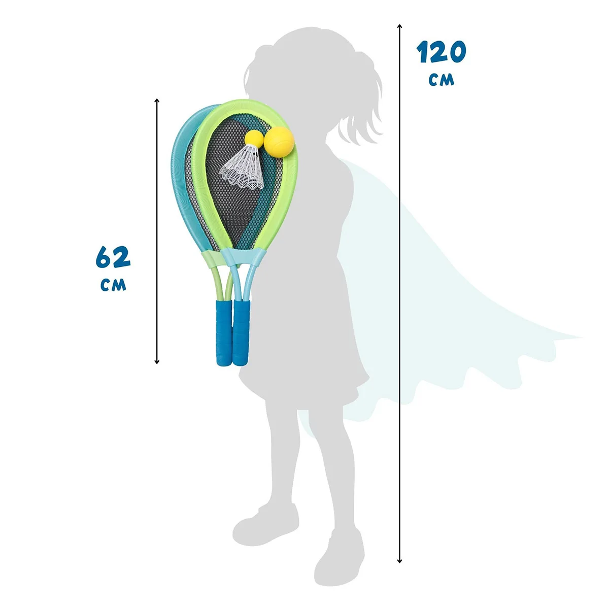 Badminton & Soft tenis, set 2 în 1 XL, Alldoro [5]