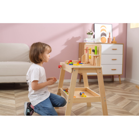 Jucarii de rol - Banc de lucru natur accesorizat, Viga
