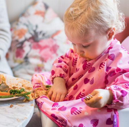 Baveta cu maneci si ventuze  - Inimioare [1]