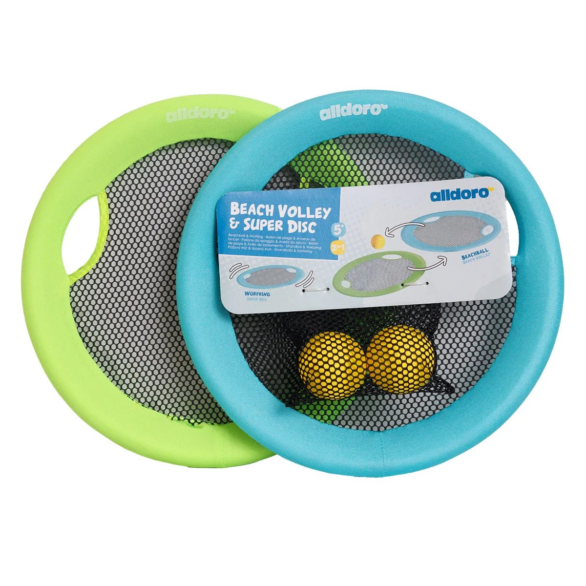 Noutati - Beachball & Frisbee XL, set 2 în 1 de plaja, Alldoro