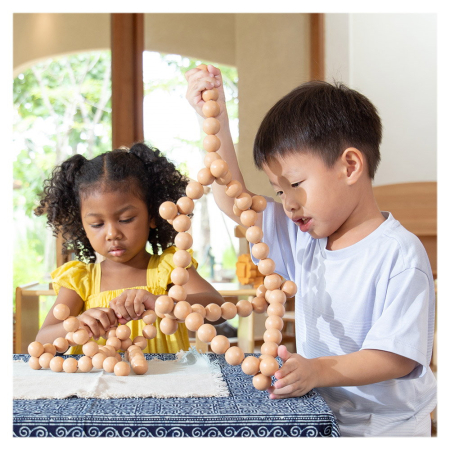 BendiBeads Natural, margele flexibile, Guidecraft [1]