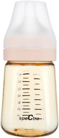 Mama si copilul - Biberon anticolici premium cu tetina S, galben (160 ml)