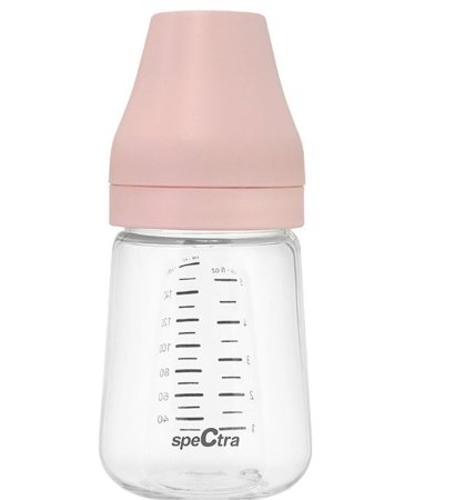 Mama si copilul - Biberon PA anticolici premium cu tetina S, roz (160 ml)