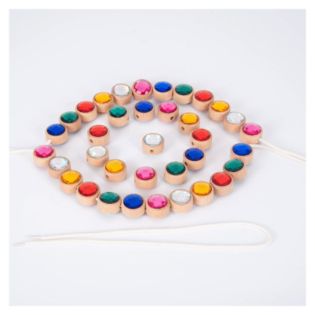 Bijuterii acrilice de snuruit, 36 bucati, Tickit [5]