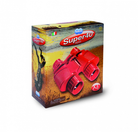 Binoclu rosu cu carcasa Navir [2]