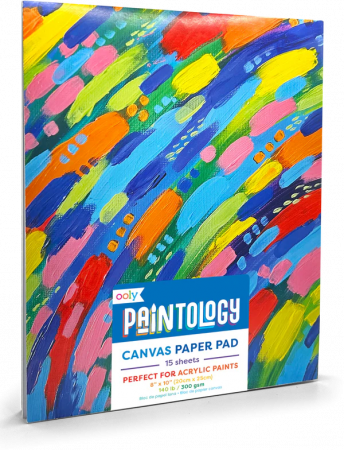 Back to school - Bloc desen pentru pictura A4, 15 file panza canvas, 300 g/mp, Paintology