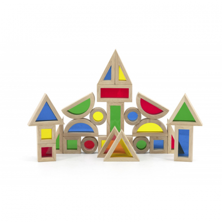 Blocuri cu oglinzi colorate, 24 buc, Viga [2]