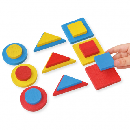 Blocuri logice din lemn, 48 piese [2]