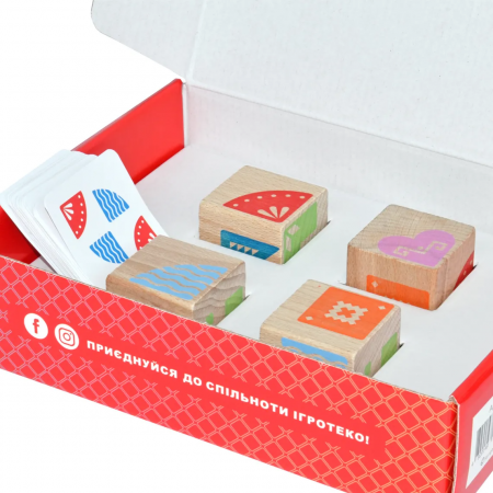 Blocuri logice din lemn, cu model, 4 piese [2]