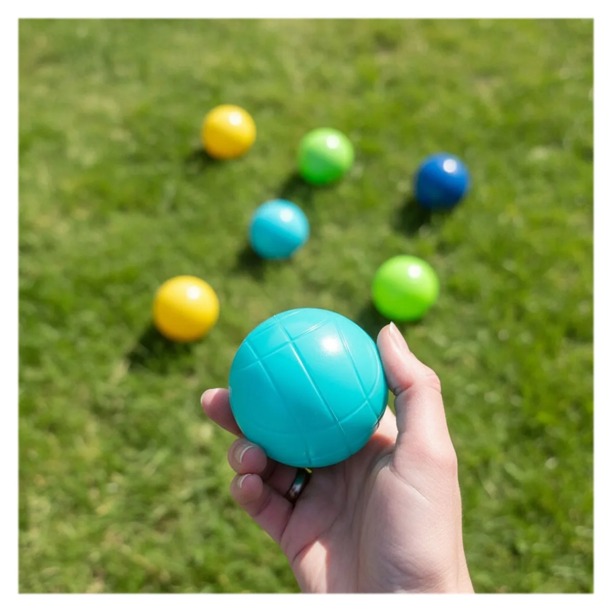 Boccia, set de joc cu 8 bile din plastic, Alldoro [3]