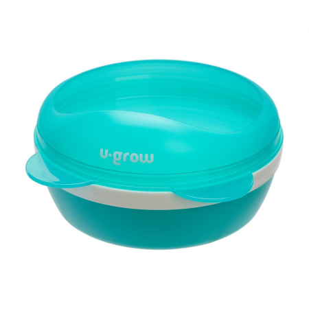 Noutati - Bol 2 in 1 cu capac pentru diversificare ,U-Grow, 220 ml