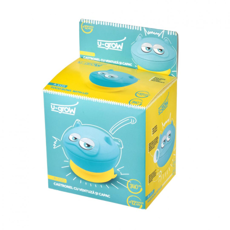 Bol cu ventuza si capac 340 ml, U-Grow [2]