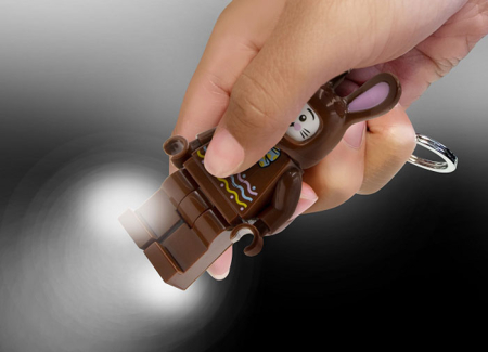Breloc cu LED LEGO Iepurasul de ciocolata [8]