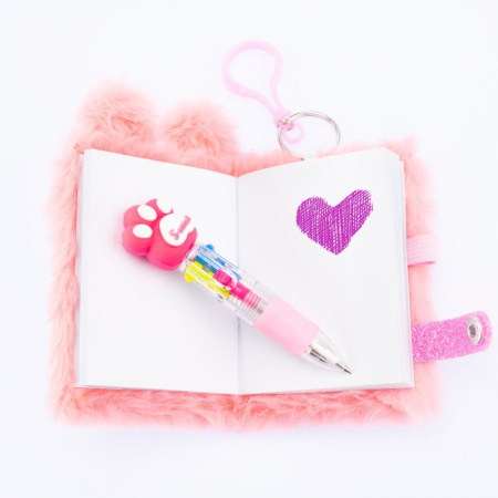 Breloc Mini-jurnal  Girabrilla – notebook miniatural cu pix [12]