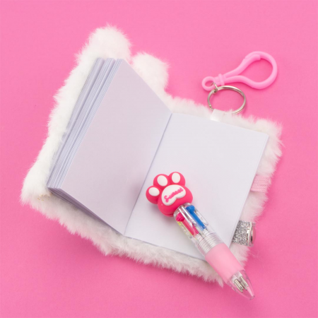 Breloc Mini-jurnal  Girabrilla – notebook miniatural cu pix [4]