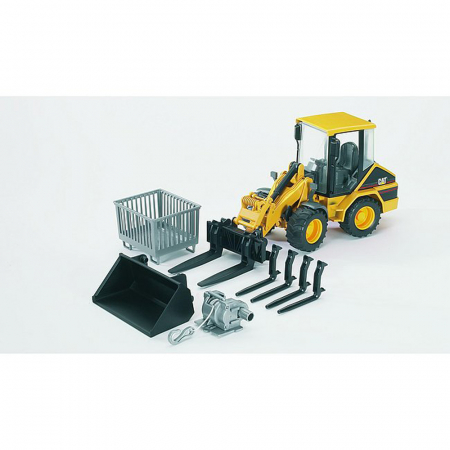 Bruder - Accesorii - Cutie Tip Palet, Troliu Si Furci Pentru Incarcator [1]