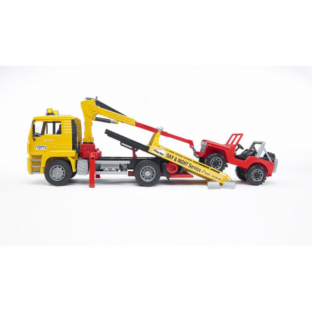 Bruder - Camion De Tractare Man Tga Si Vehicul De Teren [3]