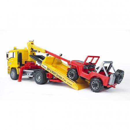 Bruder - Camion De Tractare Man Tga Si Vehicul De Teren [6]