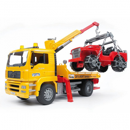 Bruder - Camion De Tractare Man Tga Si Vehicul De Teren [7]