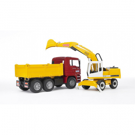 Jucarii de rol - Bruder - Camion Man Tga Si Excavator Liebherr