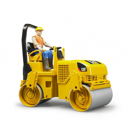 Jucarii de rol - Bruder - Compactor Asfalt Cu Tambur Cat